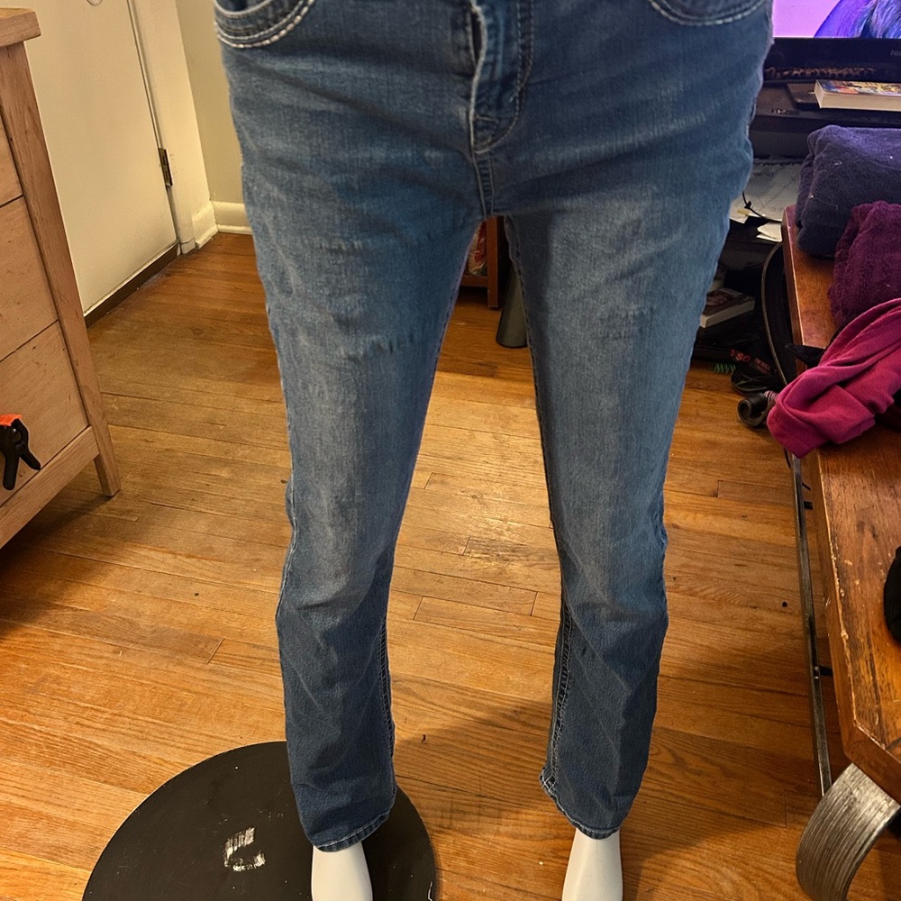 Wallflower Blue Straight Leg Jeans Classic Denim Style